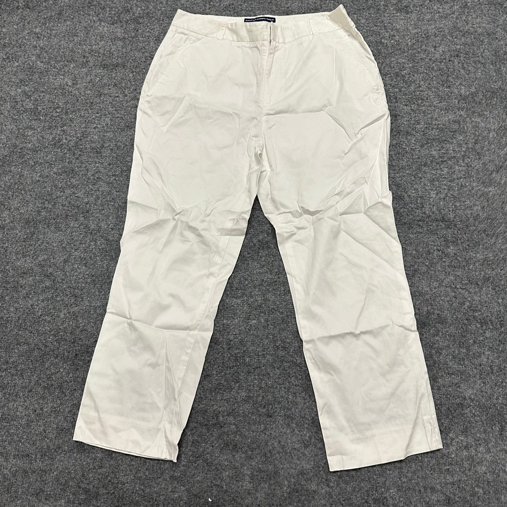 Ralph Lauren Golf Pants Womens Size 8 White Classic Golf Fit Straight Leg Casual